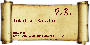 Inkeller Katalin névjegykártya