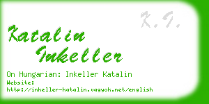 katalin inkeller business card